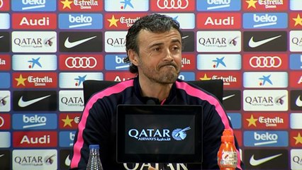 Luis Enrique, en la previa del Málaga
