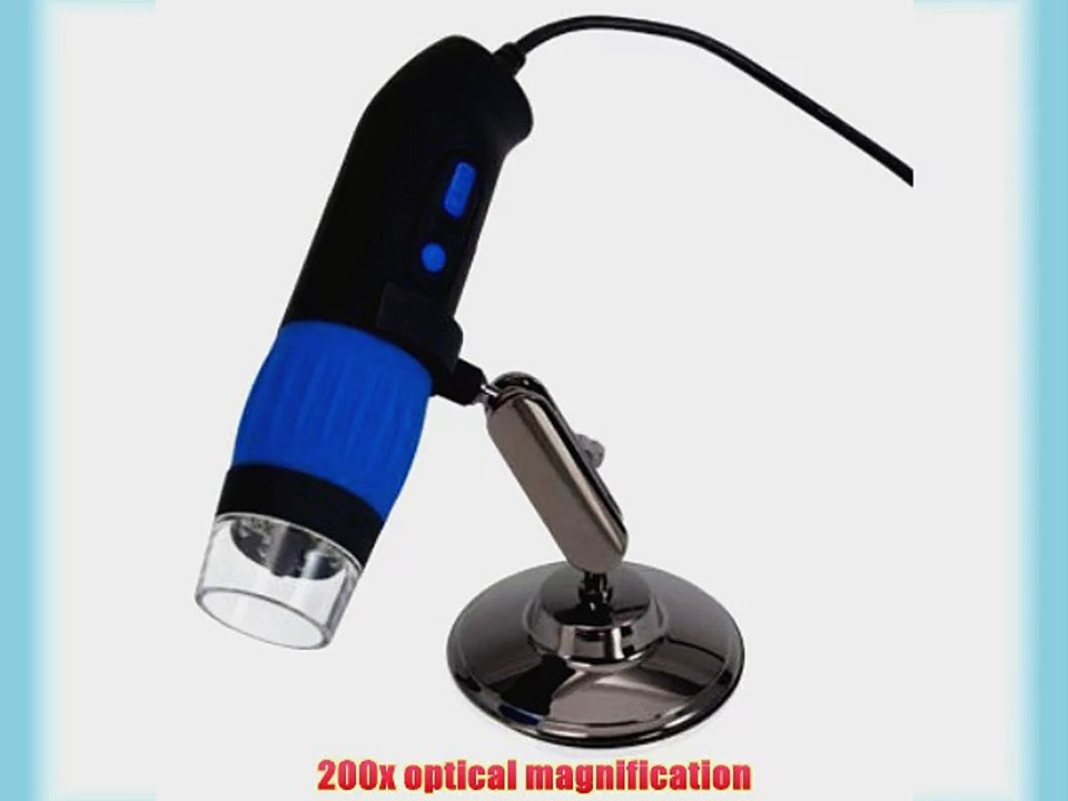 Metro USB eScope Digital 200X Hobby Microscope Video/Image Capture LED - Windows or Mac - Includes