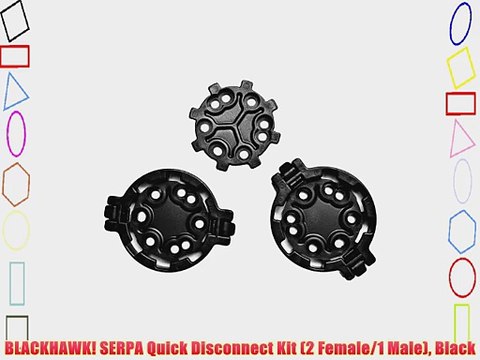BLACKHAWK! SERPA Quick Disconnect Kit (2 Female/1 Male) Black