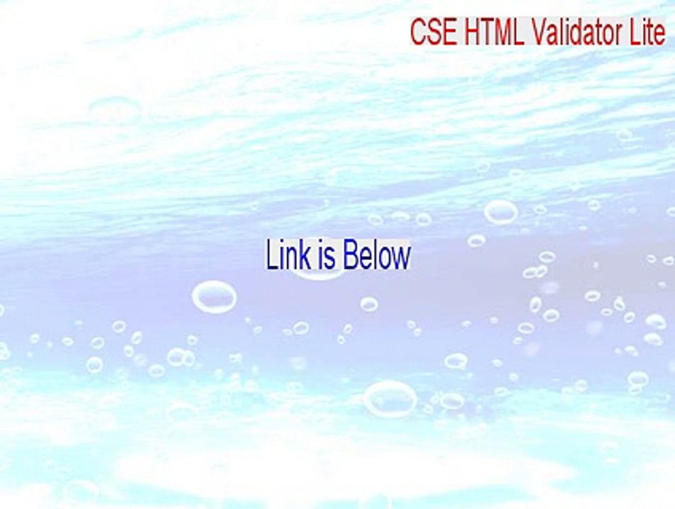 CSE HTML Validator Lite Full Download (cse html validator lite v7.01)