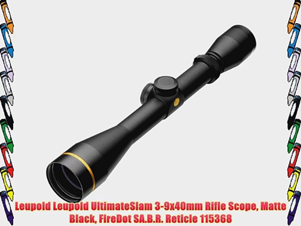 Leupold Leupold UltimateSlam 3-9x40mm Rifle Scope Matte Black FireDot SA.B.R. Reticle 115368