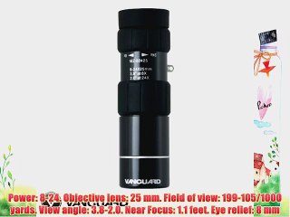 Vanguard MZ-82425C Zoom Monocular (Black)