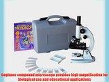 AmScope M60A-BTK Beginner Microscope Kit LED and Mirror Illumination WF10x and WF16x Eyepieces