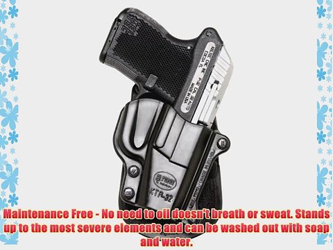 Fobus Standard Holster RH Paddle KT32 Kel-Tec P32 P3-AT .380 / North American Arms 32