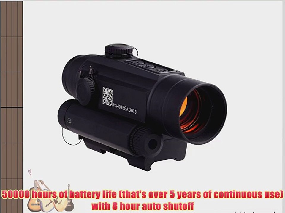 HOLOSUN Infiniti Red Dot Sight (2 MOA) with Side Mounted Laser Sight