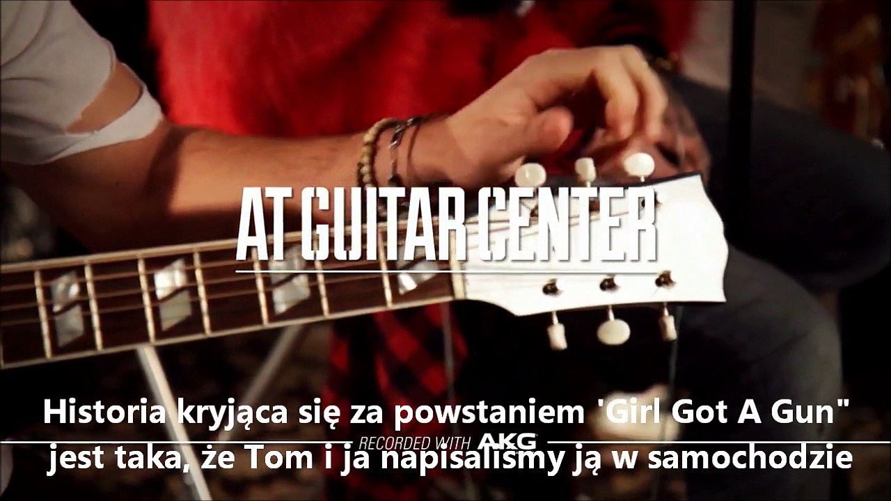 Tokio Hotel @Guitar Center - Girl Got A Gun + interview napisy PL