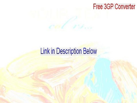 Free 3GP Converter Cracked (Legit Download 2015)