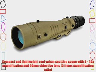 Bushnell Tactical Elite LMSS 8-40 x 60mm Roof Prism Lightweight Modular Spotting Scope Tan