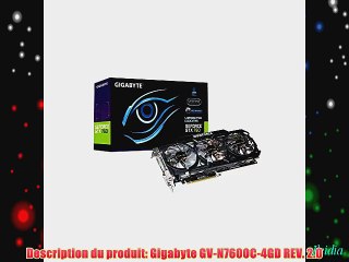 Gigabyte - GV-N760OC-4GD - REV. 2.0 carte graphique Nvidia geforce GTX 760  4096 Mo