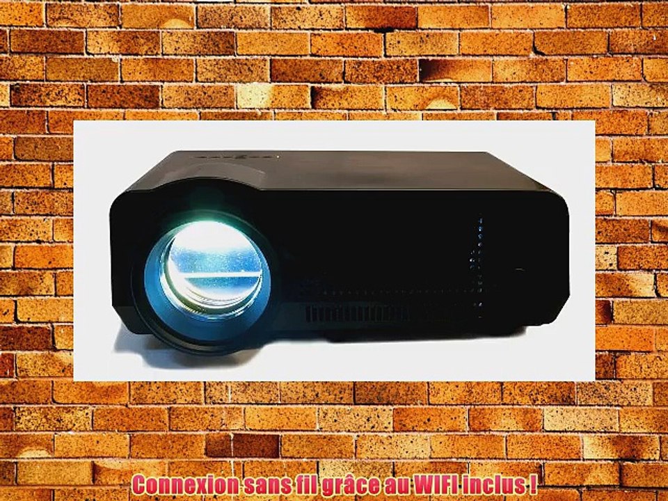 MediaLy LED Z500-Wifi Projecteur 720P NATIF HDMI 2800 LUMEN HD - NOIR