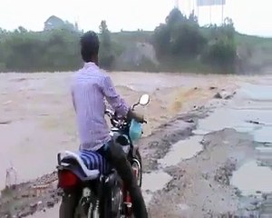 Careless Motorbike Driver