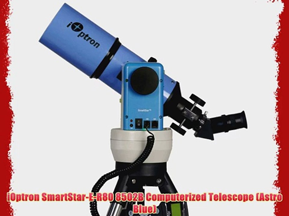 iOptron SmartStar-E-R80 8502B Computerized Telescope (Astro Blue)