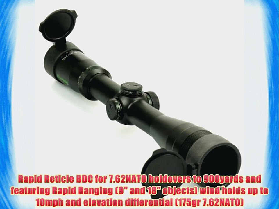 PRIDE FOWLER PFI Rapid-Reticle RR Evolution 3-12x42mm Illuminated Rapid Ranging 5.56/7.62x51