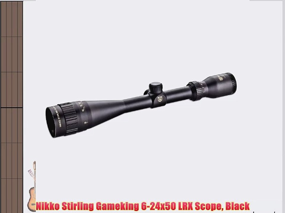 Nikko Stirling Gameking 6-24x50 LRX Scope Black