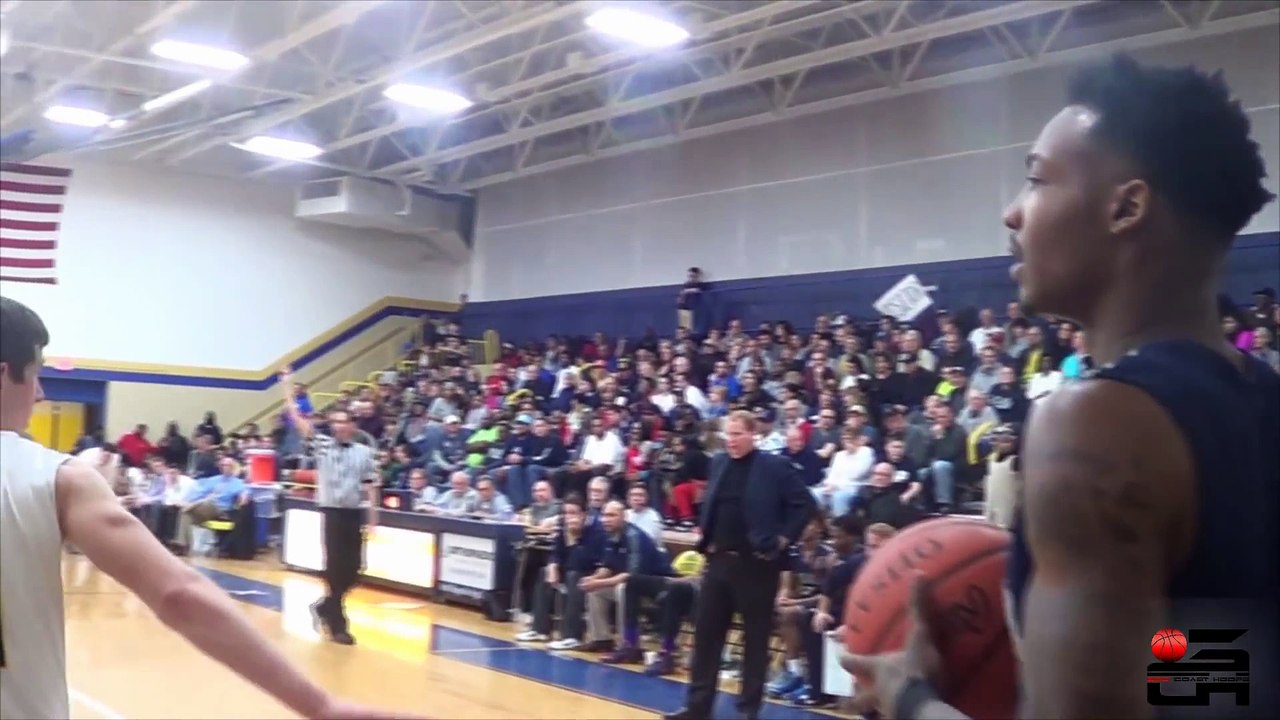 Basket - Un lycéen fait une "Scottie Pippen" à son adversaire pour aller dunker