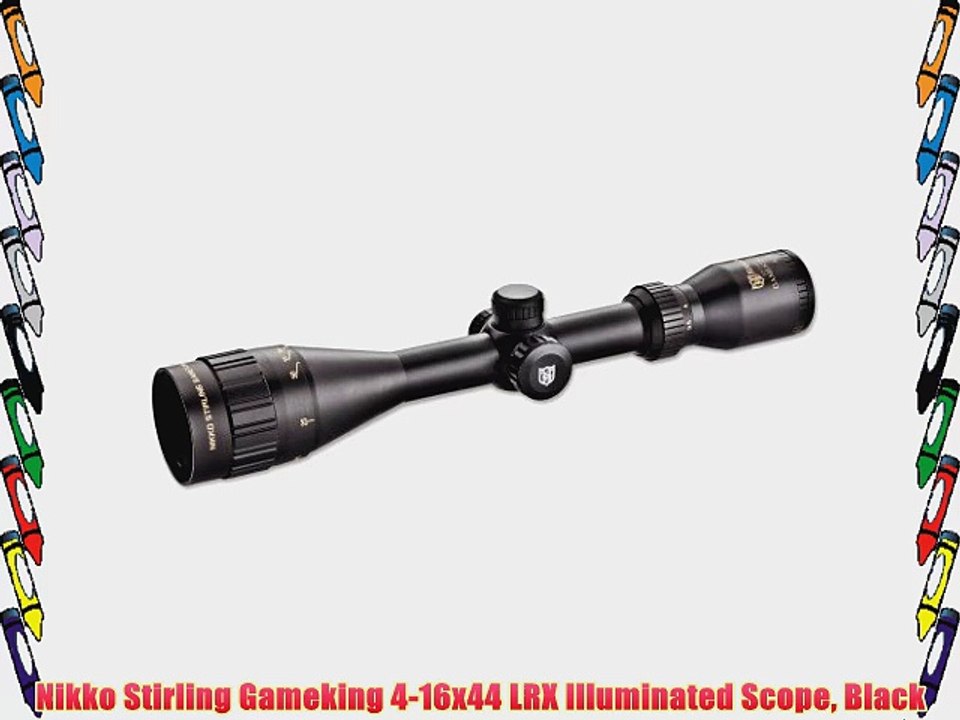 Nikko Stirling Gameking 4-16x44 LRX Illuminated Scope Black