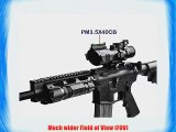 Sniper Tactical Prism 3.5X40 Long Eye Relief Wide FOV Horseshoe Reticle Scope w/ Fiber Optic
