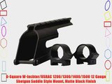 B-Square W-Inchter/USRAC 1200/1300/1400/1500 12 Gauge Shotgun Saddle Style Mount Matte Black