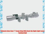 Ultimate Arms Gear 1 Scope Ring With Back-Up Sight-Light-Laser Tactical Rail