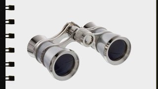 Adorama 3x25 Aida Focusing Opera Glass Binocular Platinum with Silver Trim