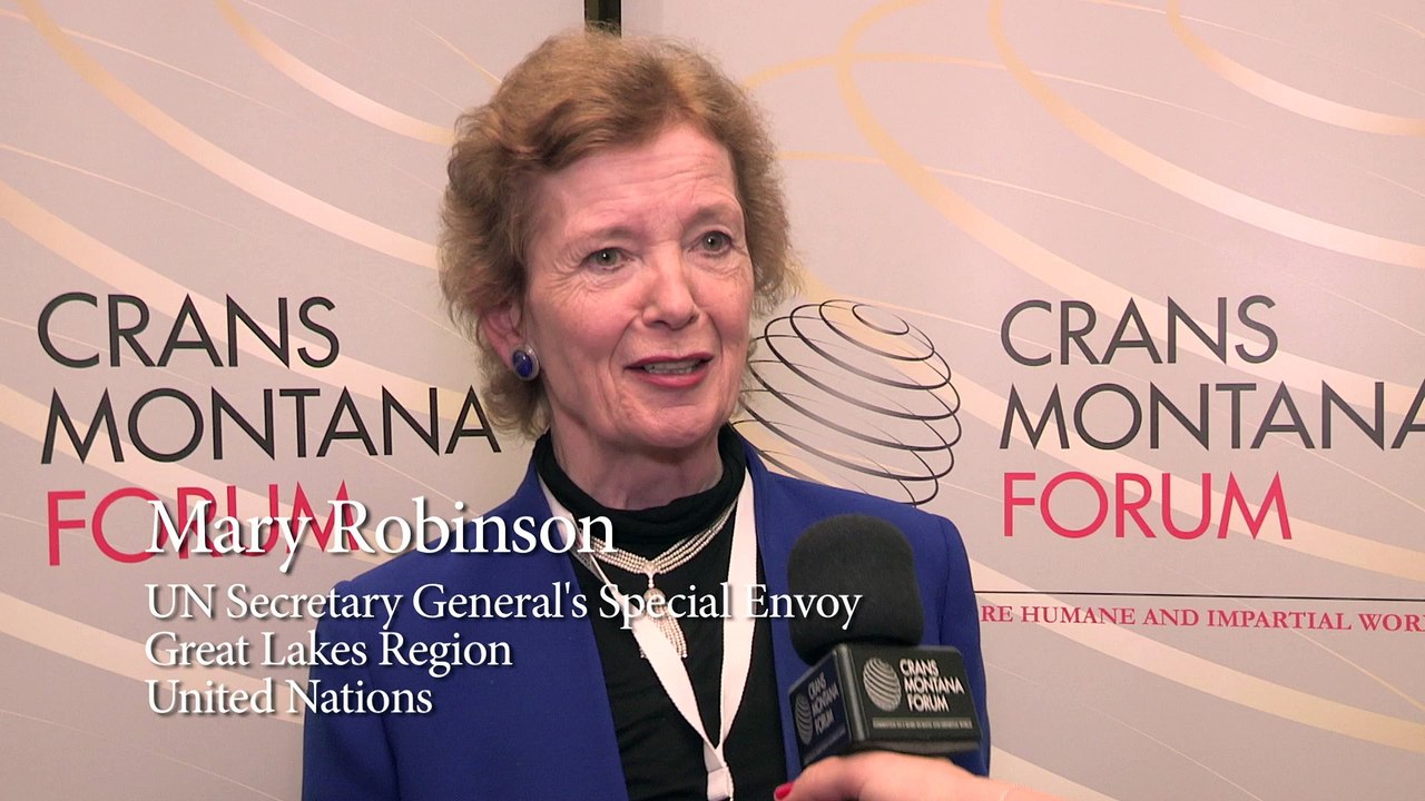 MARY ROBINSON - Crans Montana Forum Bruxelles 2014 (Jean-Paul Carteron)