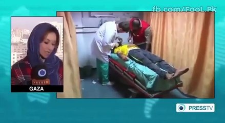 غزہ میں لائیو کوریج کے دوران رپوٹر رو پڑی