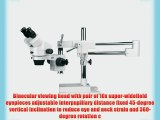 AmScope SM-4B Professional Binocular Stereo Zoom Microscope WH10x Eyepieces 7X-45X Magnification