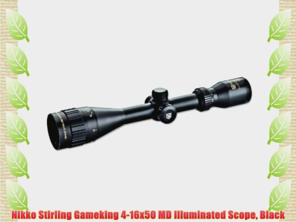 Nikko Stirling Gameking 4-16x50 MD Illuminated Scope Black