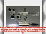 AmScope SM-4TZ-144 Professional Trinocular Stereo Zoom Microscope WH10x Eyepieces 3.5X-90X