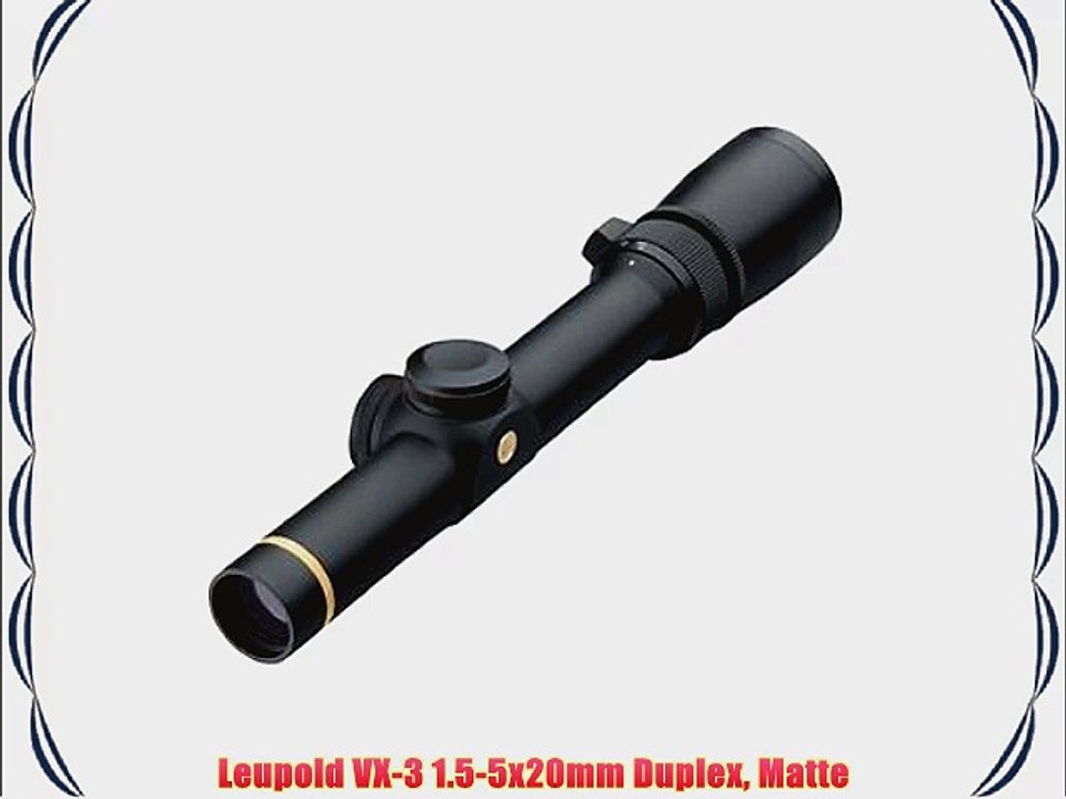 Leupold VX-3 1.5-5x20mm Duplex Matte