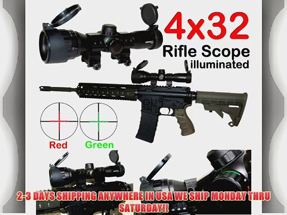 Trinity Supply Scope 4x32 Rifle Scope Ar Rifle Scopear 15 Scopear 15 Rifle Scope 4x32 Illuminated