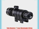 Econoled Outside Adjusted Rifle Scope Sight with 2 Mounts Tactical Green Laser Dot