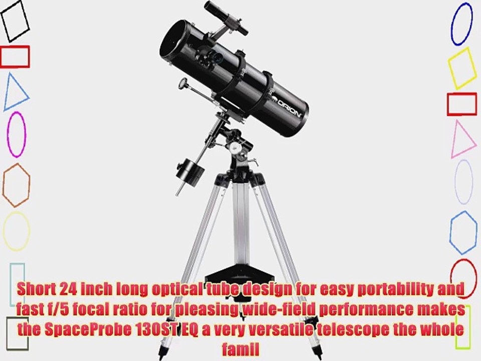 Orion 09007 SpaceProbe 130ST Equatorial Reflector Telescope (Black)