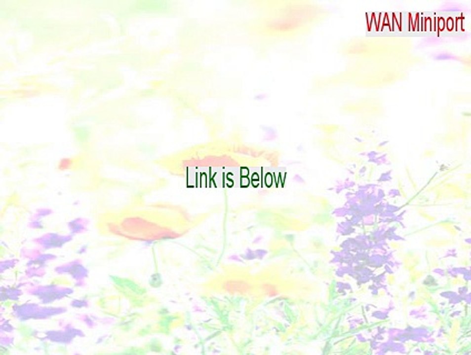 WAN Miniport (IPX) Cracked [wan miniport repair tool 2015]