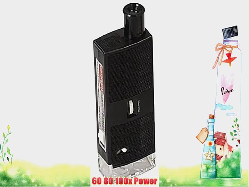 Lumagny Lighted Pocket Microscope 60x 80x 100x Magnification