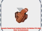 Desantis Thumb Break Scabbard Holster fits Walther PPS Right Hand Tan Basketweave
