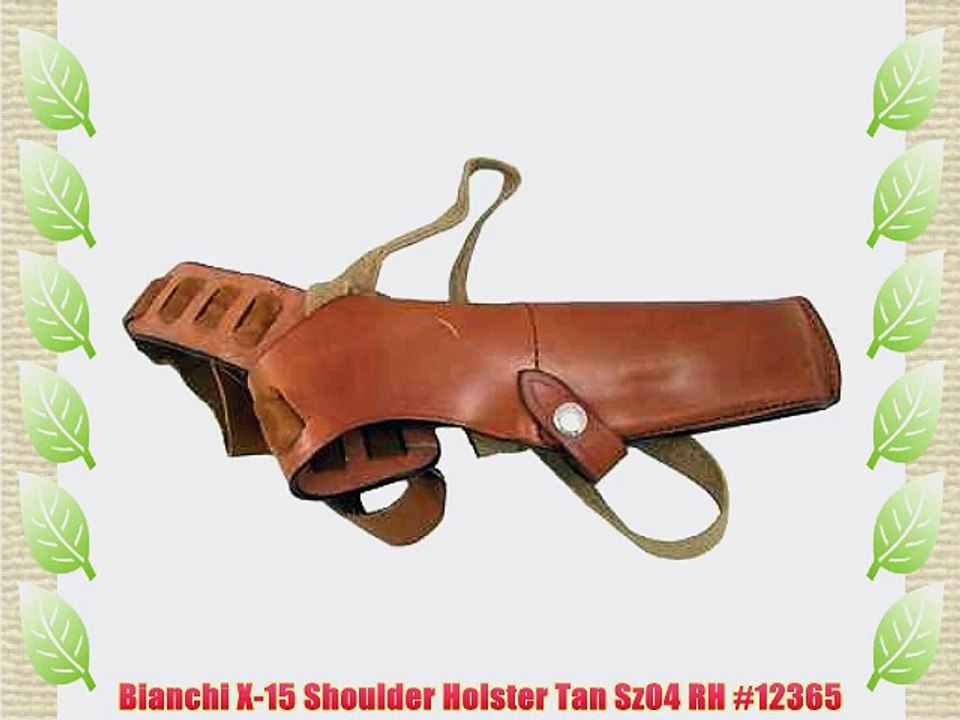 Bianchi X-15 Shoulder Holster Tan Sz04 RH #12365