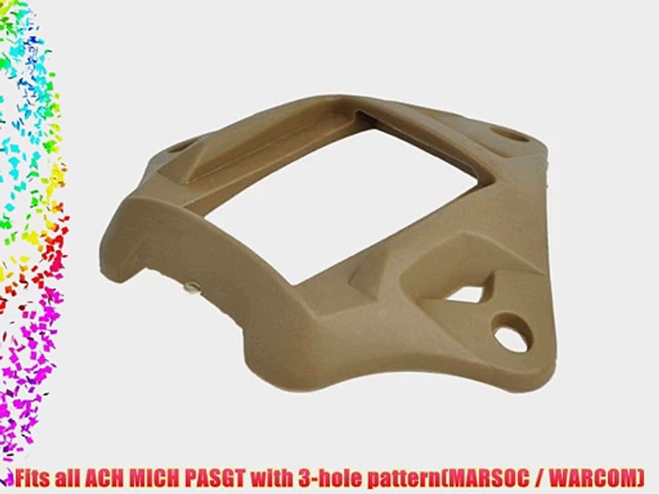 Light weight Night Vision ACH PASGT Helmet Mount Base Tan