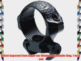 Millett Engraved Steel Angle-Loc Windage Adjustable Ring 1-Inch - Low