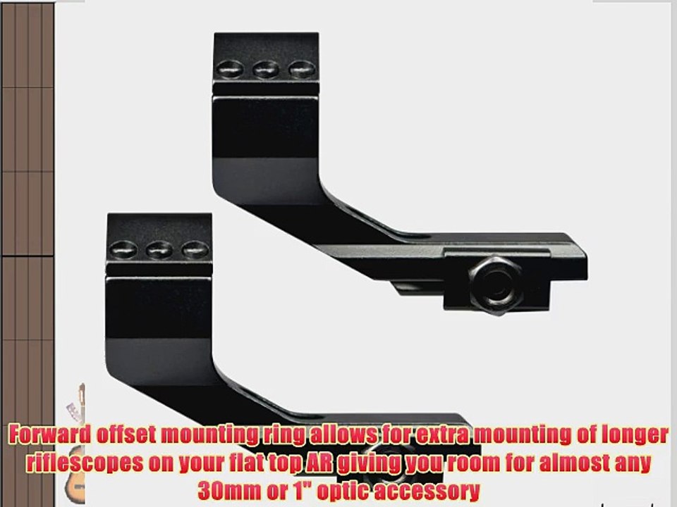 BARSKA AR Cantilever Riflescope Mount 2 Piece Rings for 30-mm and 1-Inch Inserts