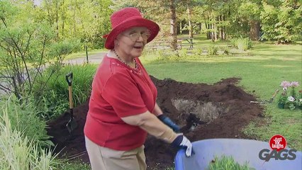 Evil Old Lady Buries Her Husband