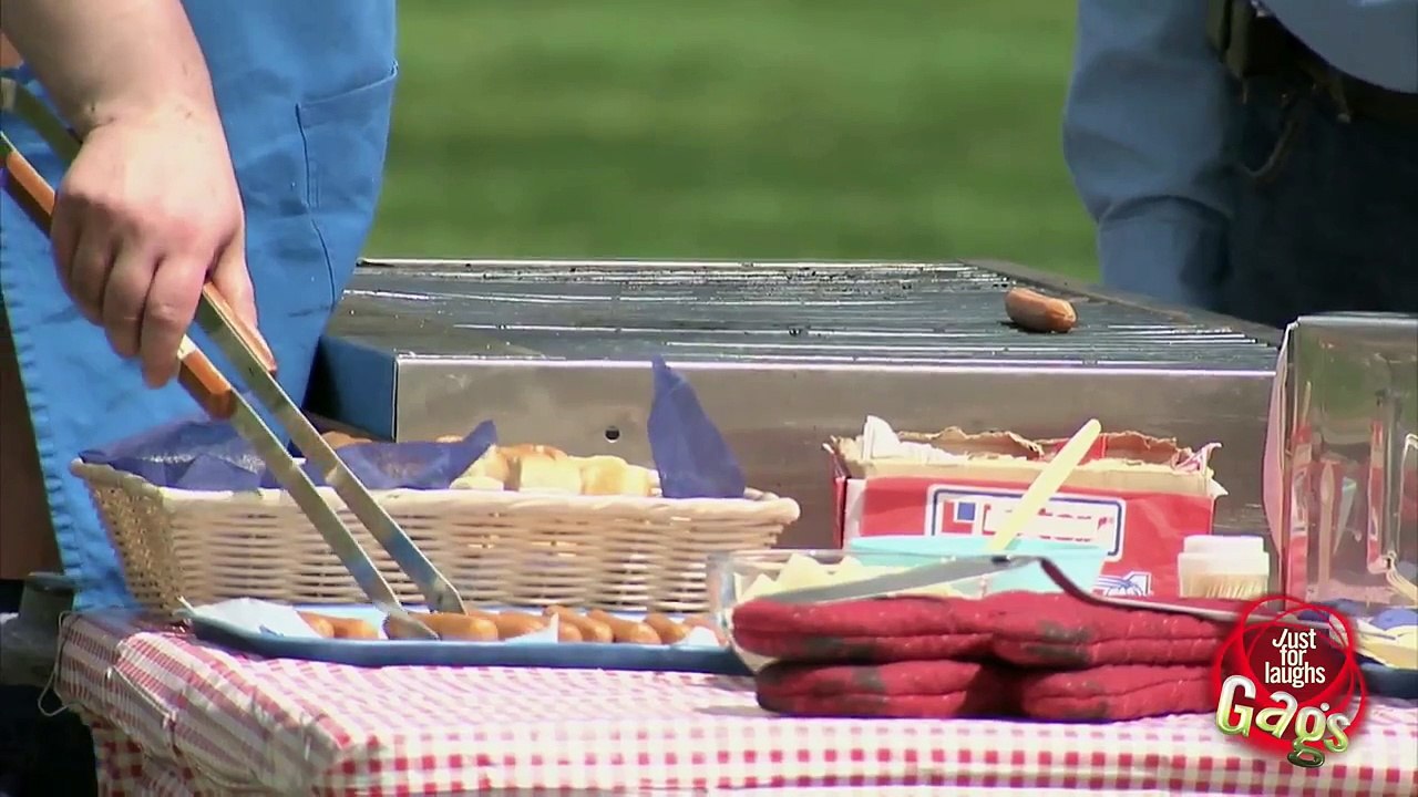 Hand on BBQ Grill Prank