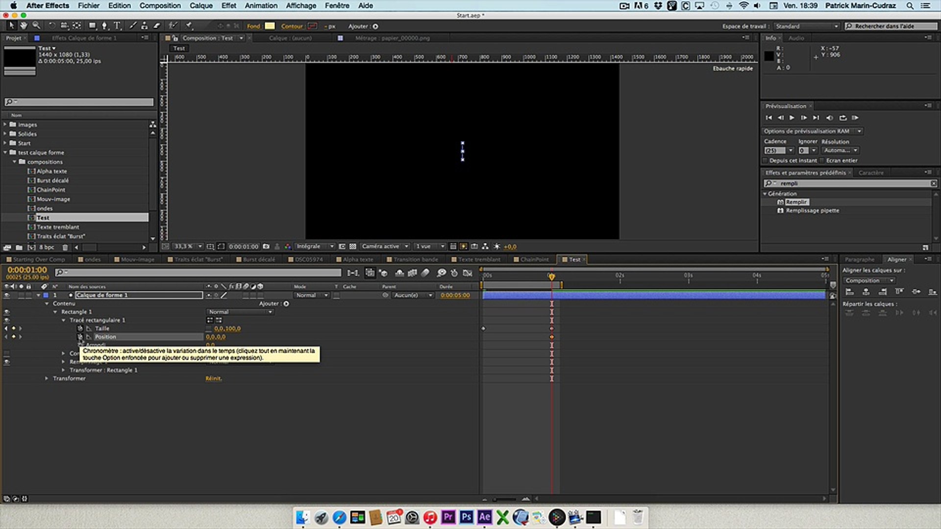Créer Un éclat En étoile à Partir Dun Calque De Forme Rectangle Avec After Effects