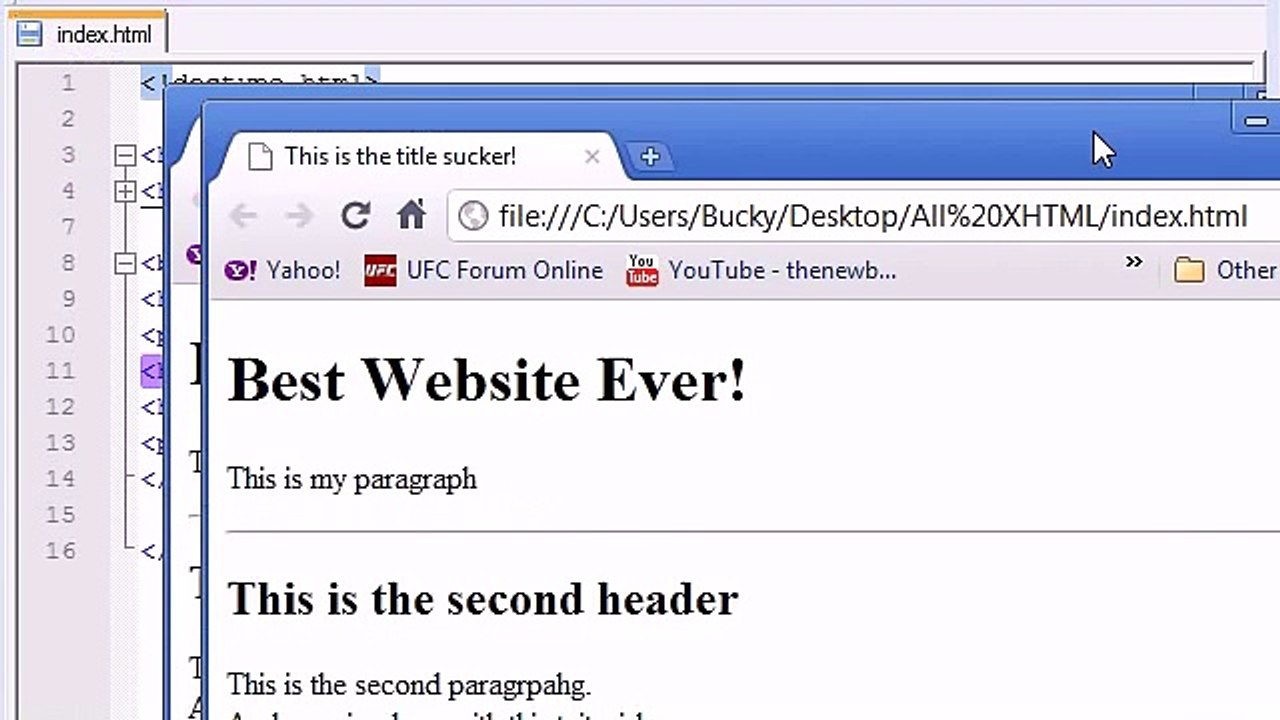 ---XHTML and CSS Tutorial - 5 - Bold, Italics, and Comments