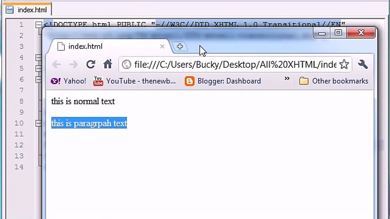 XHTML and CSS Tutorial - 16 - Intro to CSS - YouTube