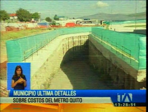 Municipio de Quito ultima detalles sobre costos del Metro de Quito
