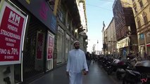 Homem anda pelas ruas de Milão vestido como muçulmano
