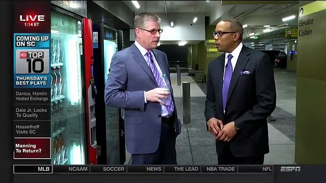 David Hasselhoff joins SportsCenter in Knight Rider KITT car