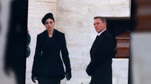 007 Daniel Craig und Monica Bellucci drehen eine Beerdigungsszene für Spectre