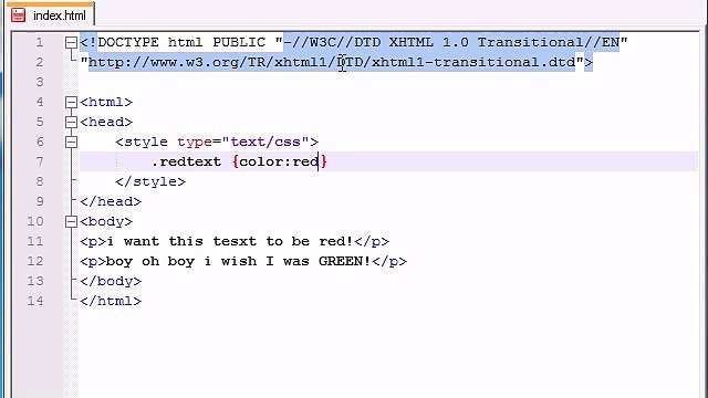 -XHTML and CSS Tutorial - 30 - Styling Using Classes - YouTube